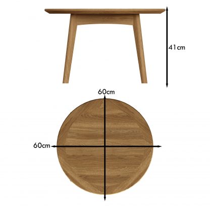 Hudson Solid Ash Round Coffee Table - Image 2