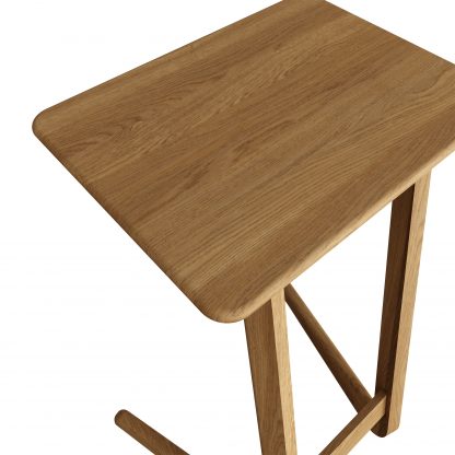 Hudson Solid Ash Angled Sofa Tablet Table - Image 6