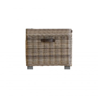 Maya Kubu Rattan Storage Side Table Limewash - Image 6