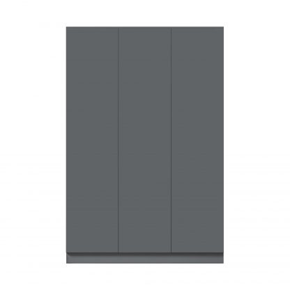 Stora 3 Door Wardrobe Matt Dark Grey - Image 4