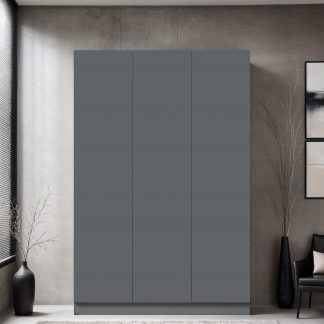Stora 3 Door Wardrobe Matt Dark Grey