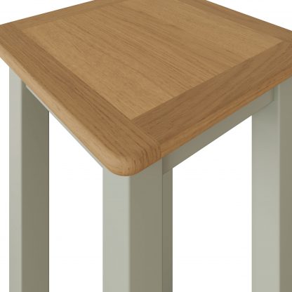 Taberno Oak End Side Table Sage Green - Image 6