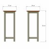 Taberno Oak End Side Table Sage Green - Image 2