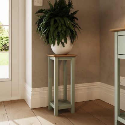 Taberno Oak End Side Table Sage Green - Image 3