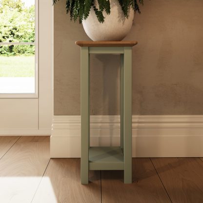 Taberno Oak End Side Table Sage Green