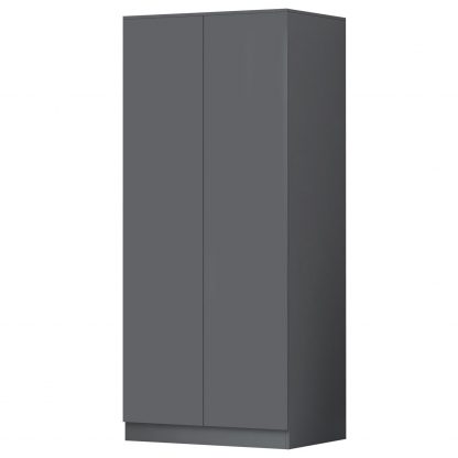 Stora 2 Door Wardrobe - Matt Dark Grey - Image 5