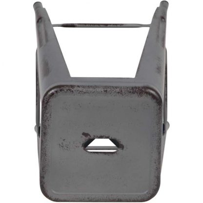 Kai 30" Industrial Tolix Style Bar Stool, Silver Grey - Set of 4 - Modern Metal Bar Height - Image 5