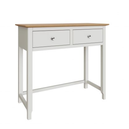 Taberno 2 Drawer Dressing Table Linen White - Image 7