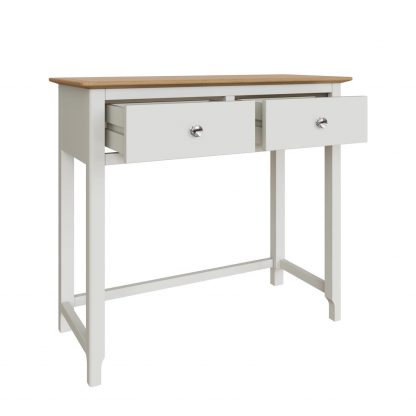 Taberno 2 Drawer Dressing Table Linen White - Image 8
