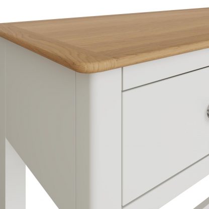 Taberno 2 Drawer Dressing Table Linen White - Image 5