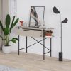 Decortie Otis 1 Drawer 2 Shelf Console Table - Matt Sandstone with Black Metal Frame - Image 4