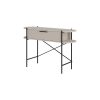 Decortie Otis 1 Drawer 2 Shelf Console Table - Matt Sandstone with Black Metal Frame - Image 3