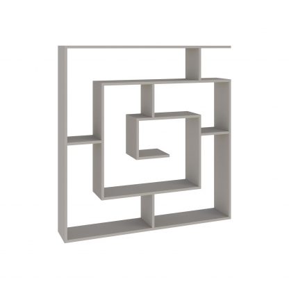 Decortie Labirent Modern Bookcase Display Unit Sandstone 129cm High - Image 3
