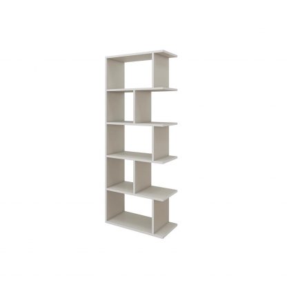 Decortie Tapi Modern Bookcase Display Unit Sandstone Tall 159cm - Image 3