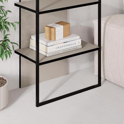Decortie Archy Modern Bookcase 5-Tier Wall Mounted Shelf Sandstone 180 cm - Image 7