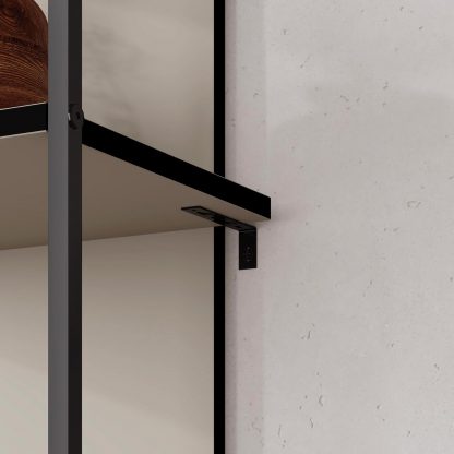 Decortie Archy Modern Bookcase 5-Tier Wall Mounted Shelf Sandstone 180 cm - Image 6