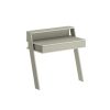 Decortie Cowork Modern Desk Ash Green Wall Mounted With Drawer 94cm Wide - Image 3