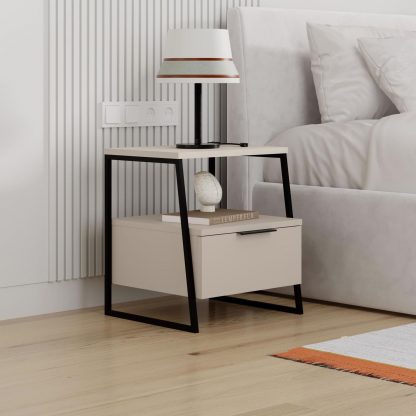 Decortie Pal Modern Nightstand Sandstone - Image 4