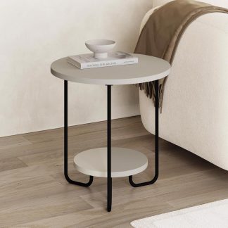 Decortie Corro Modern Side End Table Sandstone