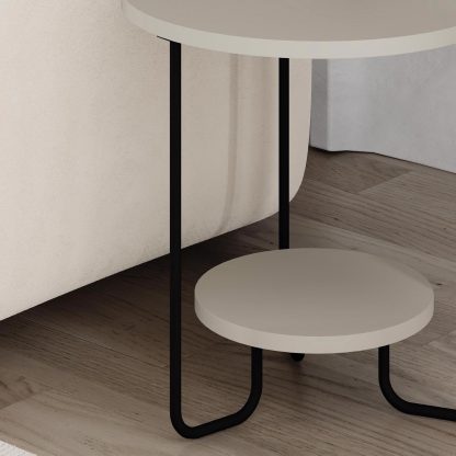 Decortie Corro Modern Side End Table Sandstone - Image 5