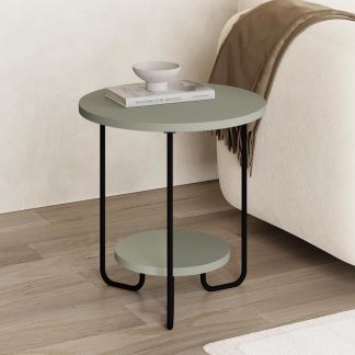 Decortie Corro Modern Side End Table Ash Green