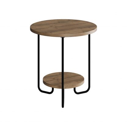 Decortie Corro Modern Side End Table Dark Oak - Image 4