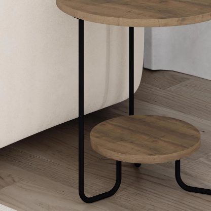 Decortie Corro Modern Side End Table Dark Oak - Image 5