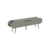 Decortie Capsule Modern TV Unit Multimedia Centre Ash Green with Storage - Image 3