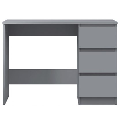 FWStyle Stora 3 Drawer Dressing Table - Matt Dark Grey - Image 4