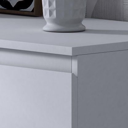 FWStyle Stora 8 Drawer Wide 4+4 Chest Of Drawers - Matt White - Image 8
