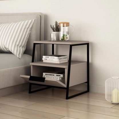 Pal Modern Nightstand Mocha Grey - Image 4