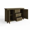 Saltash Large Sideboard 2 Door 3 Drawer - Solid Reclaimed Natural Pine - Image 3