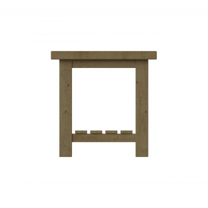Saltash Lamp Side Table - Solid Reclaimed Natural Pine - Image 3