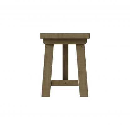 Saltash 1.8m Dining Bench - Solid Reclaimed Natural Pine - Image 4