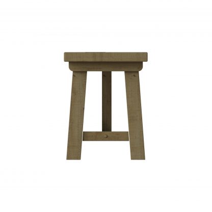 Saltash 1.4m Dining Bench - Solid Reclaimed Natural Pine - Image 4