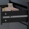 FWStyle Stora 8 Drawer Wide 4+4 Chest Of Drawers - Matt Black - Image 6