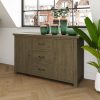 Saltash Large Sideboard 2 Door 3 Drawer - Solid Reclaimed Natural Pine