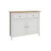 Taberno Oak 2 Door 2 Drawer Sideboard Linen White - Image 6