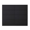 FWStyle Stora 8 Drawer Wide 4+4 Chest Of Drawers - Matt Black - Image 4
