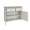 Taberno Oak 2 Door 2 Drawer Sideboard Linen White - Image 4