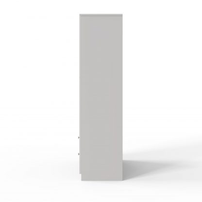 FWStyle Artus Shaker 2 Door 2 Drawer Combination Wardrobe Matt White - Image 7