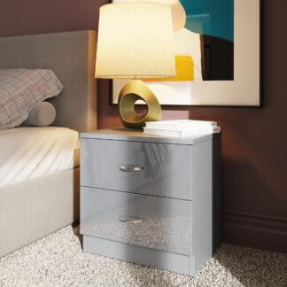 Pair of Chilton Grey Bedside Bundled