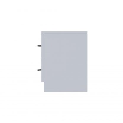 FWStyle Chilton 2 Drawer Bedside Cabinet - Grey Gloss Front - Image 7