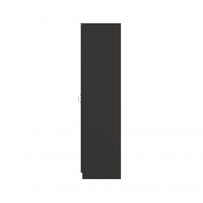 FWStyle Chilton 2 Door Wardrobe - Black Gloss Front - Image 9