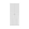 FWStyle Chilton 2 Door Wardrobe - White Gloss Front - Image 5