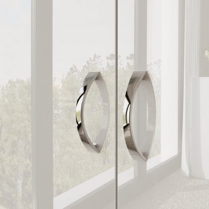 FWStyle Chilton 2 Door Wardrobe - White Gloss Front - Image 10