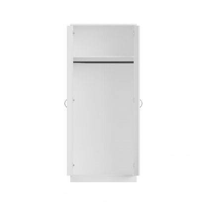 FWStyle Chilton 2 Door Wardrobe - White Gloss Front - Image 7
