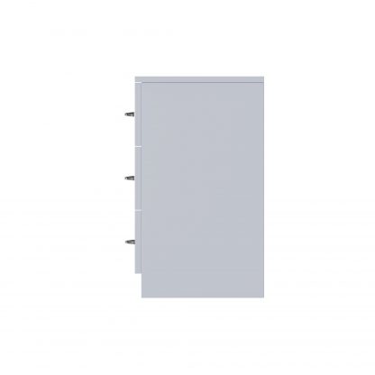 FWStyle Chilton 3 Drawer Chest Of Drawers - Grey Gloss Front - Image 6