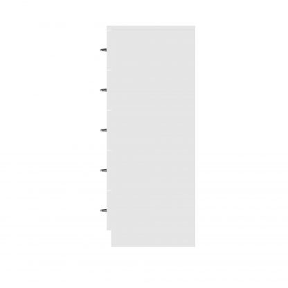 FWStyle Chilton 5 Drawer Chest Of Drawers - White Gloss Front - Image 6