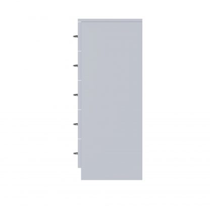FWStyle Chilton 6 Drawer Chest Of Drawers - Grey Gloss Front - Image 6